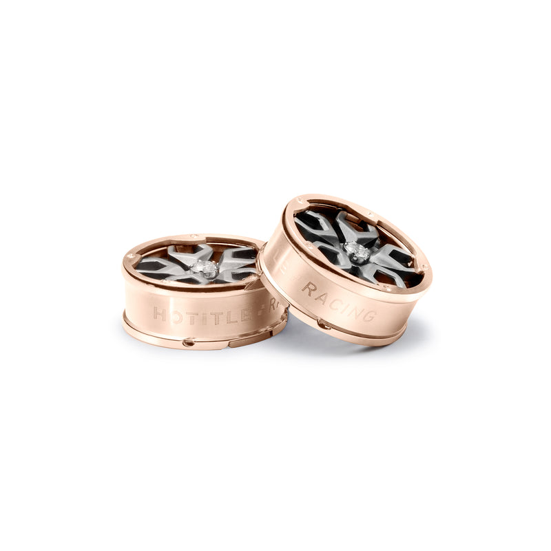 Speed Racer Button Covers (Rose Gold)