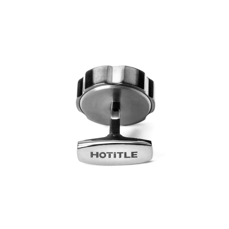 Roulette Cufflinks (Metallic Grey)