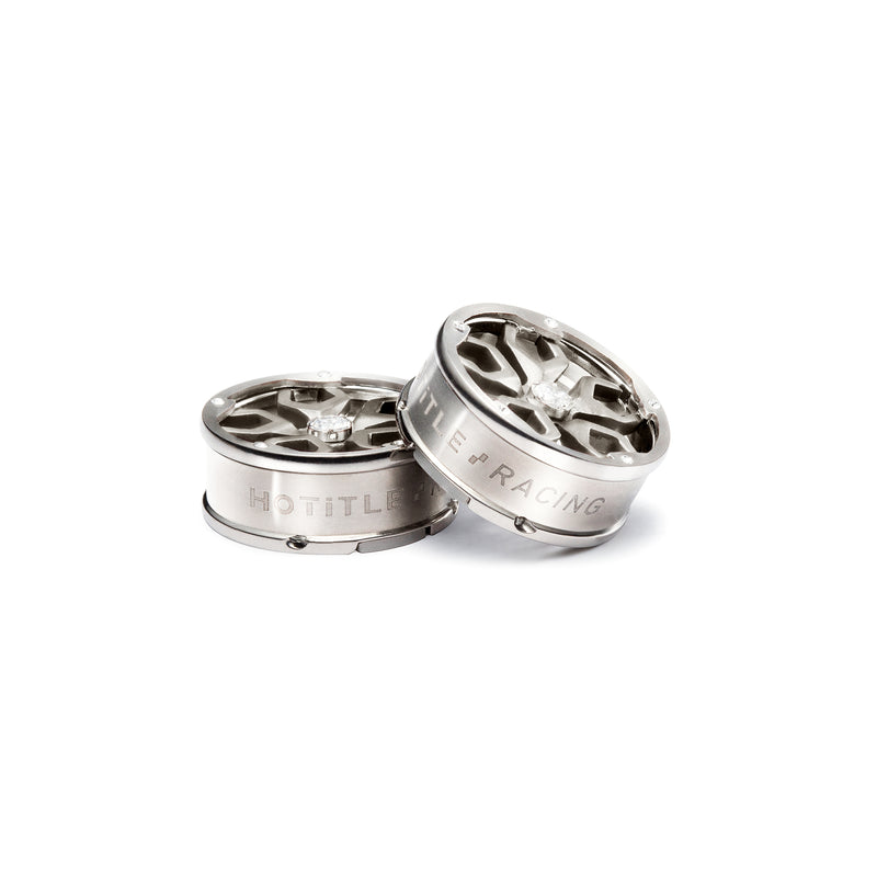 Speed Racer Button Covers (Titanium Silver)