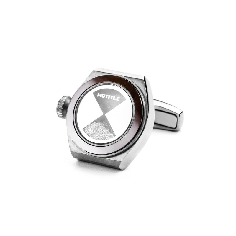 Eternity Interchangeable Cufflinks (Titanium Silver Set B)