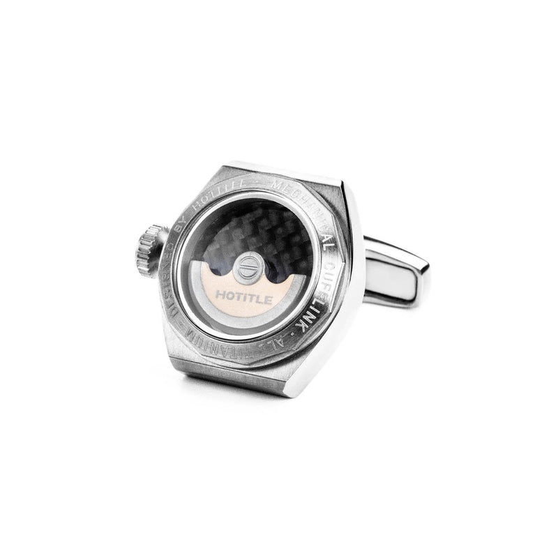 Eternity Interchangeable Cufflinks (Titanium Silver Set B)