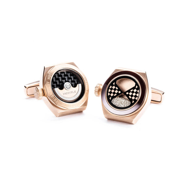 Eternity Interchangeable Cufflinks (Rose Gold)