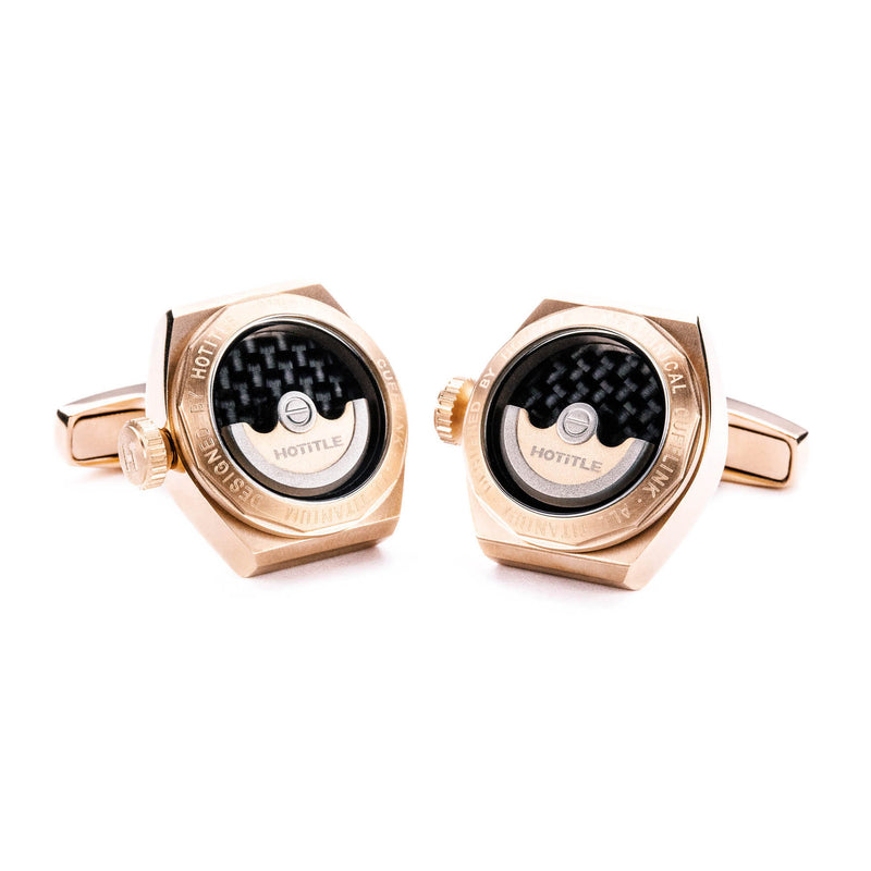Eternity Interchangeable Cufflinks (Rose Gold)