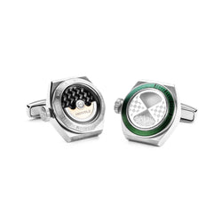 Eternity Interchangeable Cufflinks (Titanium Silver Set A)