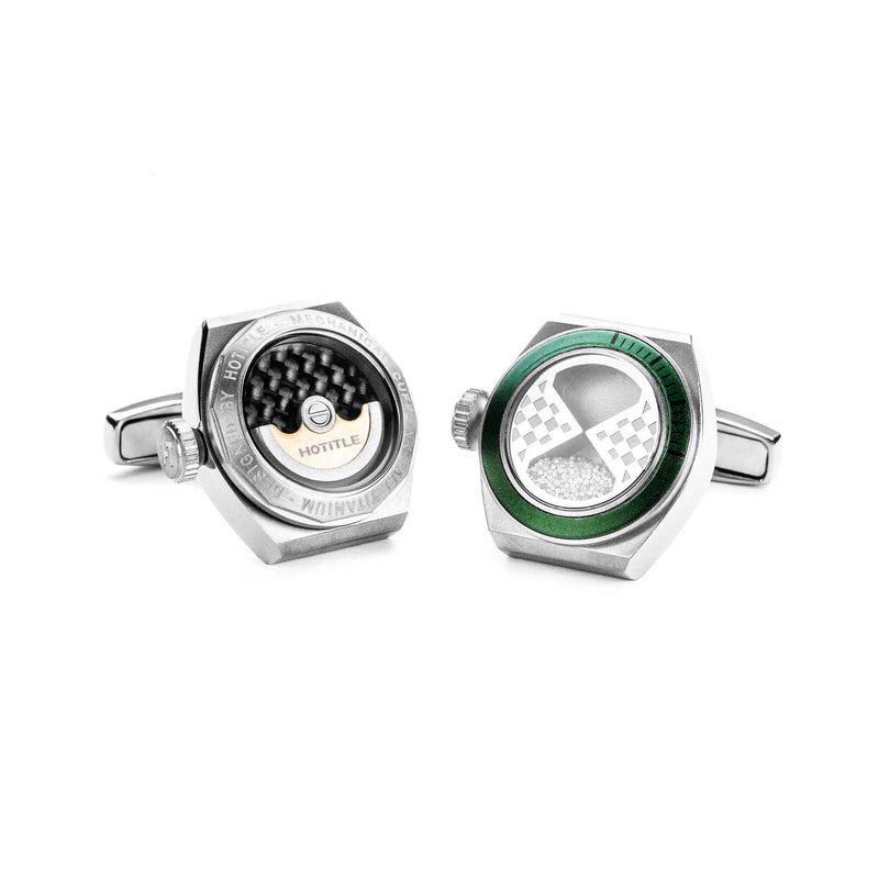 Eternity Interchangeable Cufflinks (Titanium Silver Set A)