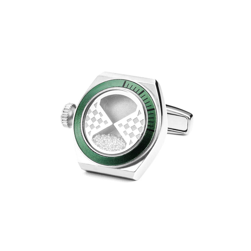 Eternity Interchangeable Cufflinks (Titanium Silver Set A)