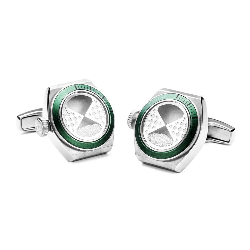 Eternity Interchangeable Cufflinks (Titanium Silver Set A)