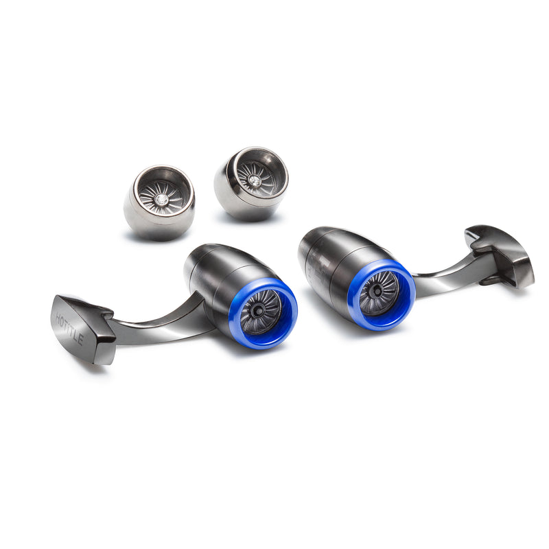 Jetstream Interchangeable Cufflinks (Metallic Grey Set A)