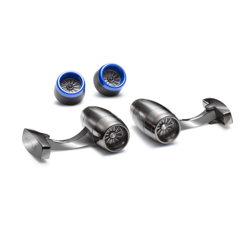 Jetstream Interchangeable Cufflinks (Metallic Grey Set A)