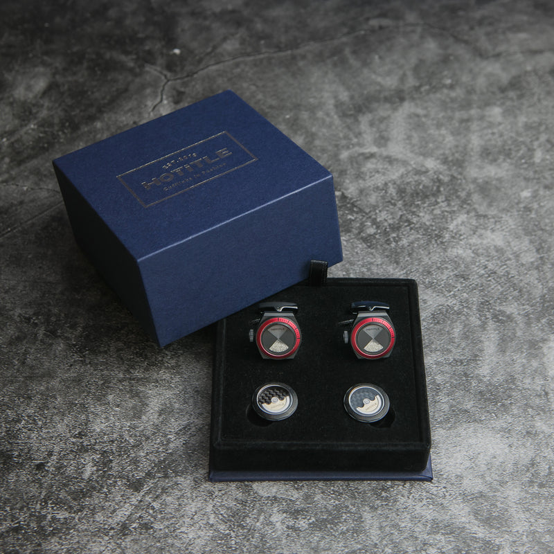 Eternity Interchangeable Cufflinks (Black Set D)