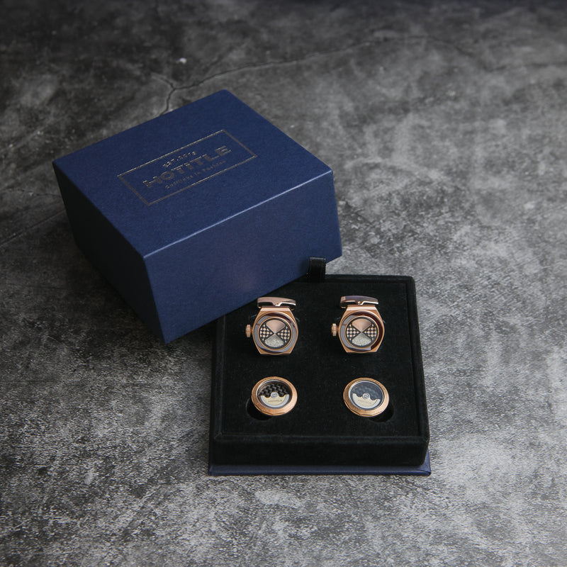 Eternity Interchangeable Cufflinks (Rose Gold)