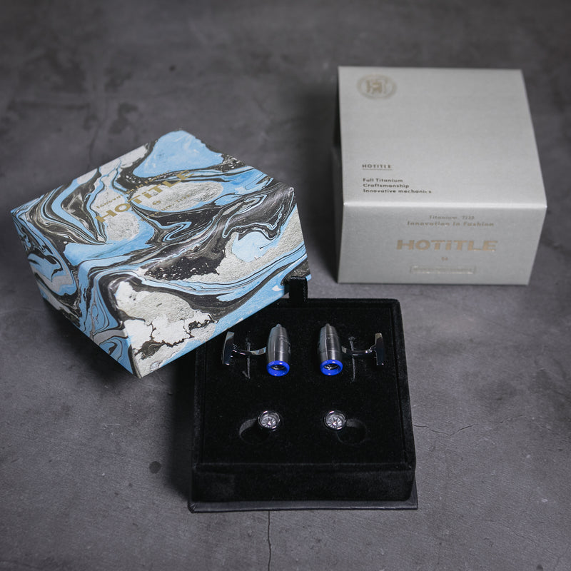 Jetstream Interchangeable Cufflinks (Metallic Grey Set A)